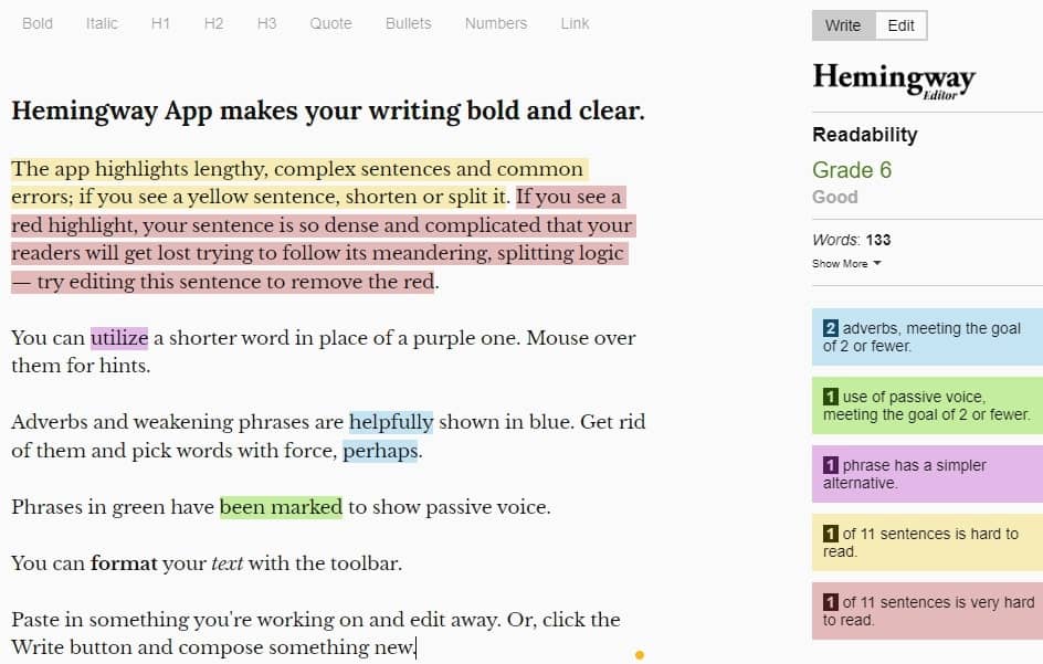 Hemingway Editor - AI Writing Tool