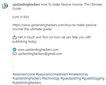 Optimize Instagram SEO Post