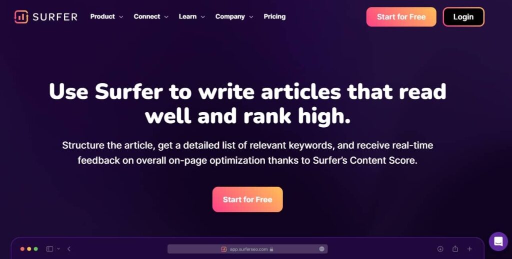 Surfer Keyword Research Tool