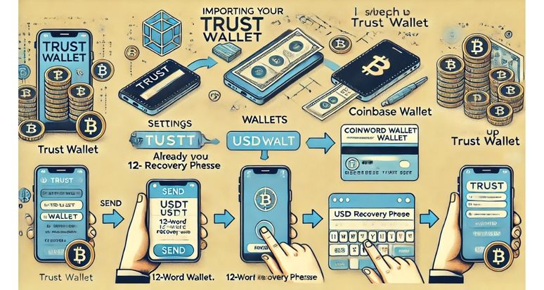 Switching from Trust Wallet to Coinbase Wallet Using a Mobile App