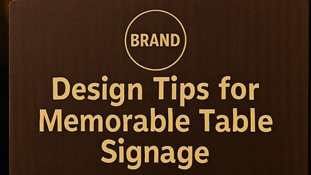 Design Tips for Memorable Table Signage